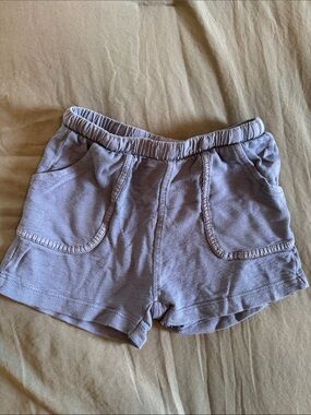 Zara Lavender Elastic-Waist Kids Shorts